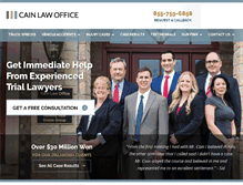 Tablet Screenshot of cainlaw-okc.com